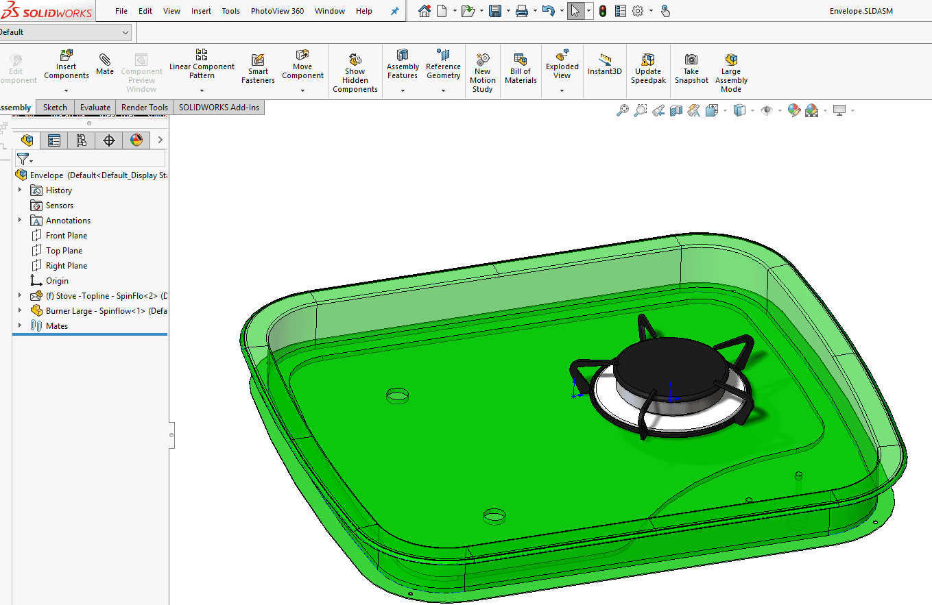 SOLIDWORKS Envelopes SolidEngineer