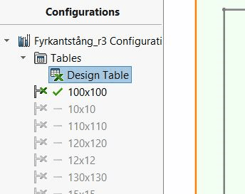 Hur ersätta en Design table med den nya Configuration table | SolidEngineer