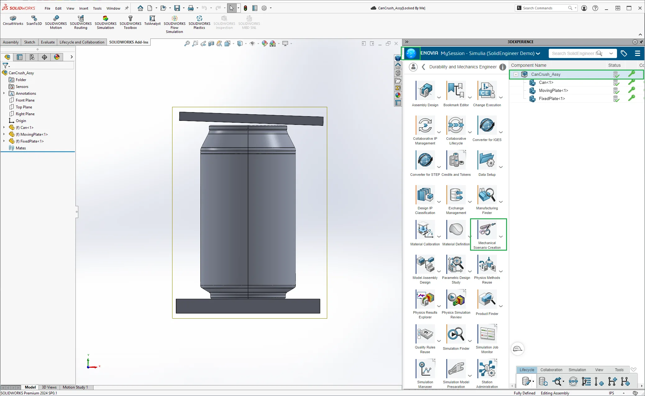 Mechanical Scenario Creation