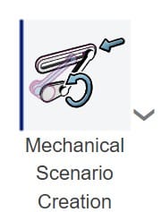 <em>Mechanical Scenario Creation</em> är programmet att börja med Icon som visar Mechanical Scenario Creation