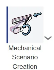 <em>Mechanical Scenario Creation</em> är programmet att börja med Icon som visar Mechanical Scenario Creation