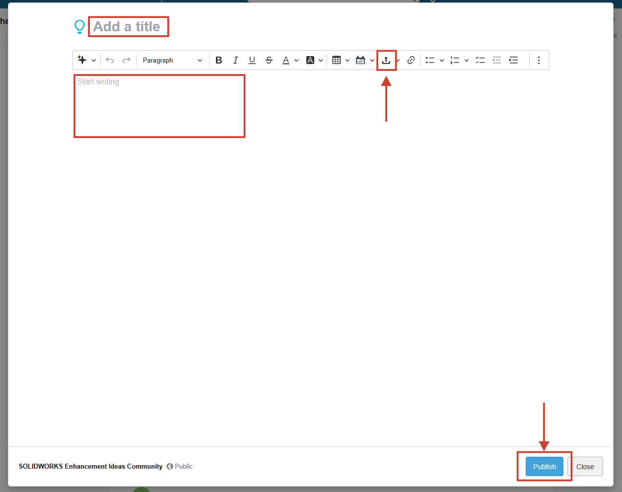 Create a post in a 3DEXPERIENCE Community