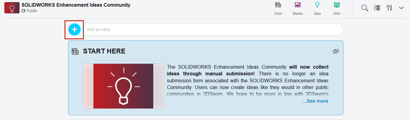 Add a new Enhancement Idea